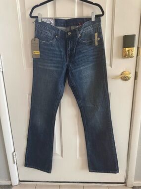 Stetson Men's Slim Straight Dark Blue Jeans